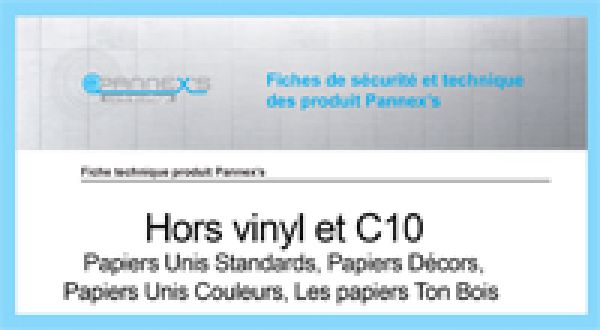 Fiche technique produit Pannex’s (hors vinyl et C10)